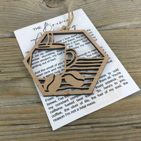 Coffee The Brewed Awakening Story Card Ornament - Picture 5 of 5